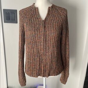 Kate Hill Multicolor Ribbed Women's Sweater